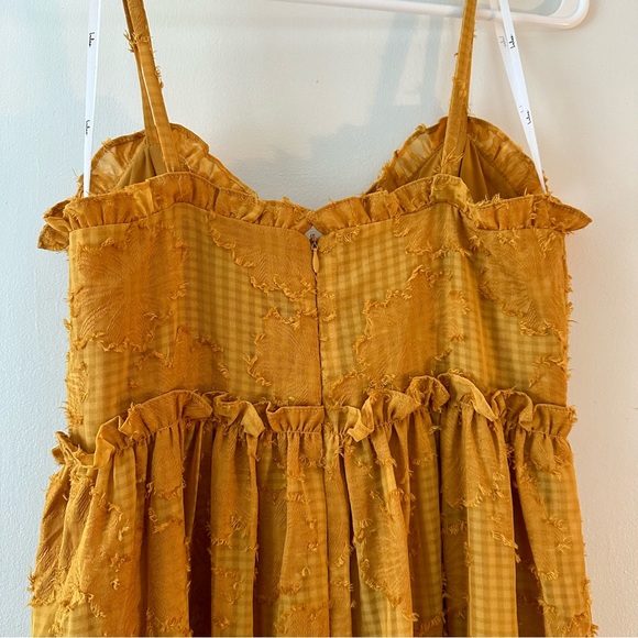 Lulus Tiered Floral Maxi Dress Yellow - Picture 6 of 12